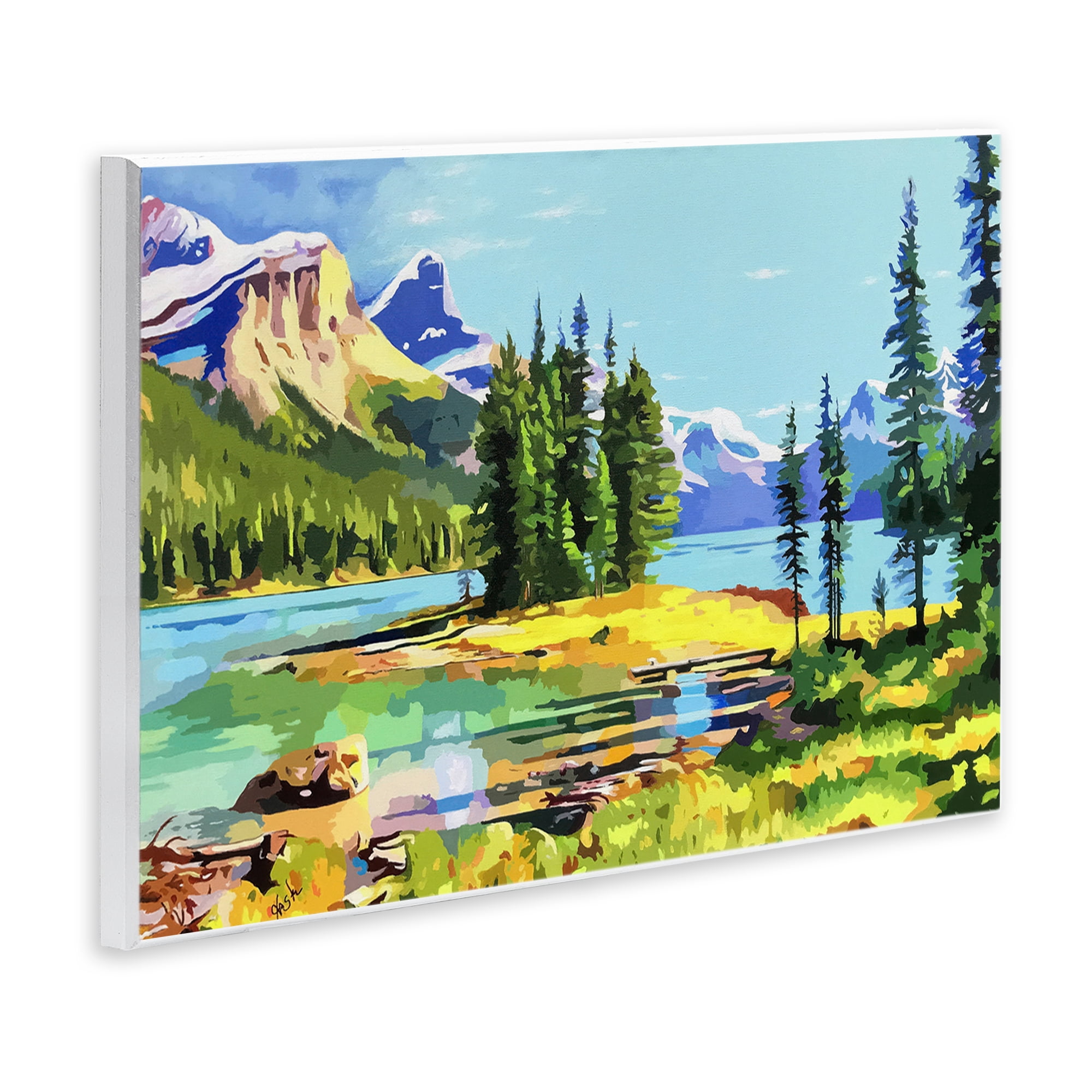 Stupell Industries Alpine Mountain Solitude Wall Plaque Art, design by John Jaster
