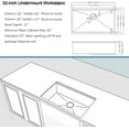 thumbnail image 7 of 32X19 inch Ledge Workstation Undermount kitchen Sink 304 Stainless Steel Single Bowl Kitchen Sink, 7 of 7