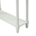 thumbnail image 2 of Tall Console Table with 2 Big Drawers, 58'' x 11'' x 34'' Wood Buffet Sideboard Desk w/Bottom Shelf, Victorian-era Retro Console Entryway Table Accent Table for Entryway, 130lbs, White, S8963, 2 of 8