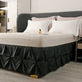 Btargot 16'' Pinch Pleated Bed Skirt Queen Luxury Hotel Quality Premium