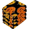 thumbnail image 3 of Halloween Pumpkins Washcloth 12x12in Set, 2 Pack Absorbent Cotton Towel Square Kitchen Dishes Towels, Soft Cleaning Face Hand Towel Fast Drying, 3 of 7