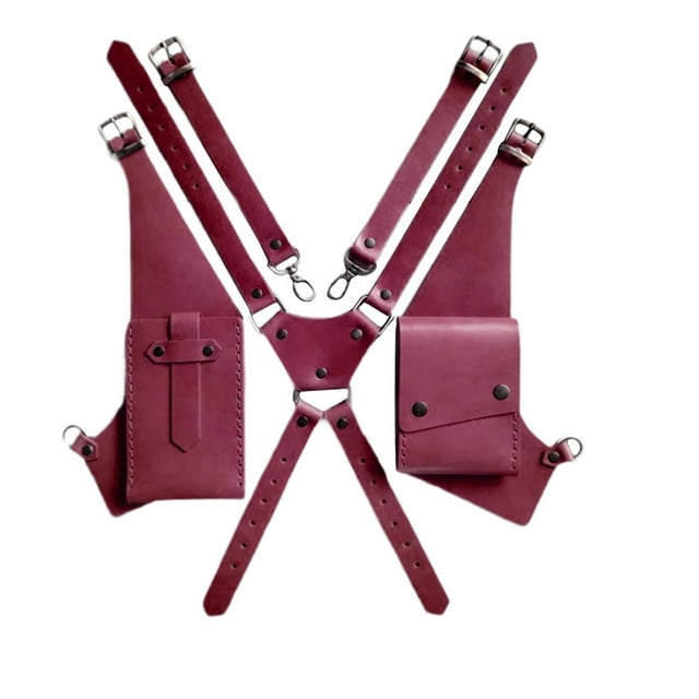 Bolso con arnés de hombro Steampunk, bolsillo tipo informal para accesorios de disfraz, senderismo
