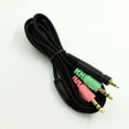thumbnail image 5 of 1x Double Plug Headphone Audio Cable For Sennheiser (GAME ZERO ONE PC373 PC37X GSP350 500 600 ), 5 of 10