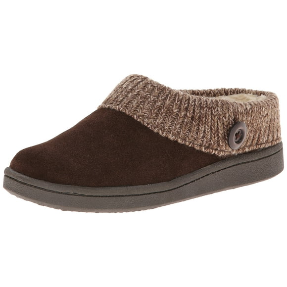 CLARKS Pantoufle Mule en Tricot pour Femme, Brun, 7 M US