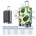 thumbnail image 6 of Gaeub Green Avocado Elastic Luggage Cover with Concealed Zipper Dust-Proof Luggage Cover Protector - 18-32 inch - Small, 6 of 9