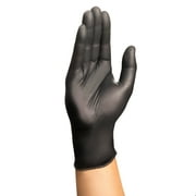 HALYARD Black-FIRE* Nitrile Exam Gloves, Powder-Free, 5.5 mil, Medium, 44757 (Box of 150)