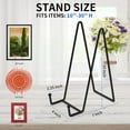 thumbnail image 2 of 10 Inch 3 Pack Large Black Table Easel Plate Stands for Display Plate Holder Display Stand for Decorative Plate, Poster, Tabletop Art and Platter, 2 of 7