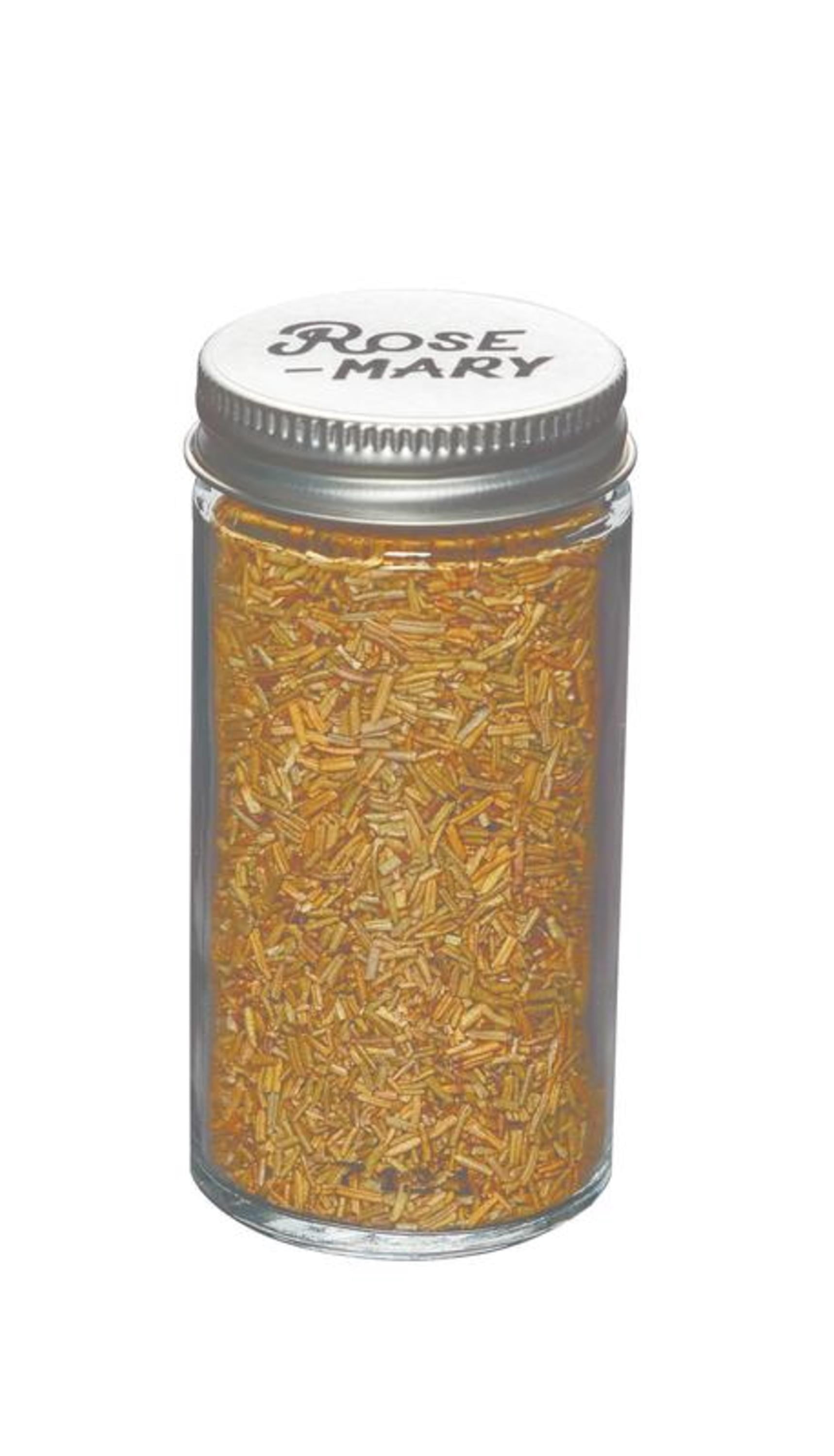 Kamenstein Prefilled 14-Jar Criss Cross Spice Rack in Grey Wash, Spices and Jars Included