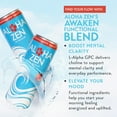 thumbnail image 5 of Zenbodi Aloha Zen Peach Tea - AWAKEN Functional Beverage - 12 oz (Pack of 12), No-Jitter Energy Drink, Contains L-Alpha GPC, Caffeine, and L-Theanine, 5 of 10