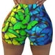 thumbnail image 2 of Fotbe Multicolored Butterflies Shorts Sin Costuras – Shorts Deportivos de Cintura Alta para Mujer, Elásticos para Gimnasio, Yoga, Running o Ciclismo-Small, 2 of 8