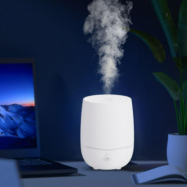 Difusor de aceite esencial perfecl portátil rociador de niebla bajo ruido humidificador aire 200 ml Blanco
