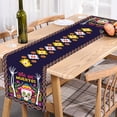 thumbnail image 4 of Jiibva Mexican Day of The Dead Table Runner Mexico Dia De Los Muertos Sugar Skull Table Cover Dining Room Kitchen Home Halloween Party Table Decoration, 4 of 7