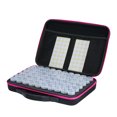 thumbnail image 1 of Yeacher 60 Bottles Diamond Storage Box Diamond Embroidery Painting Accessory Tool Drill Jewelry Beads Storage Hand Bag Container Holder Zipper Design, 1 of 7