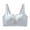 Gray., variant on Women's Wireless Bra Side Support Push Up Lift Seamless Patterned Everyday Comfortable Bra