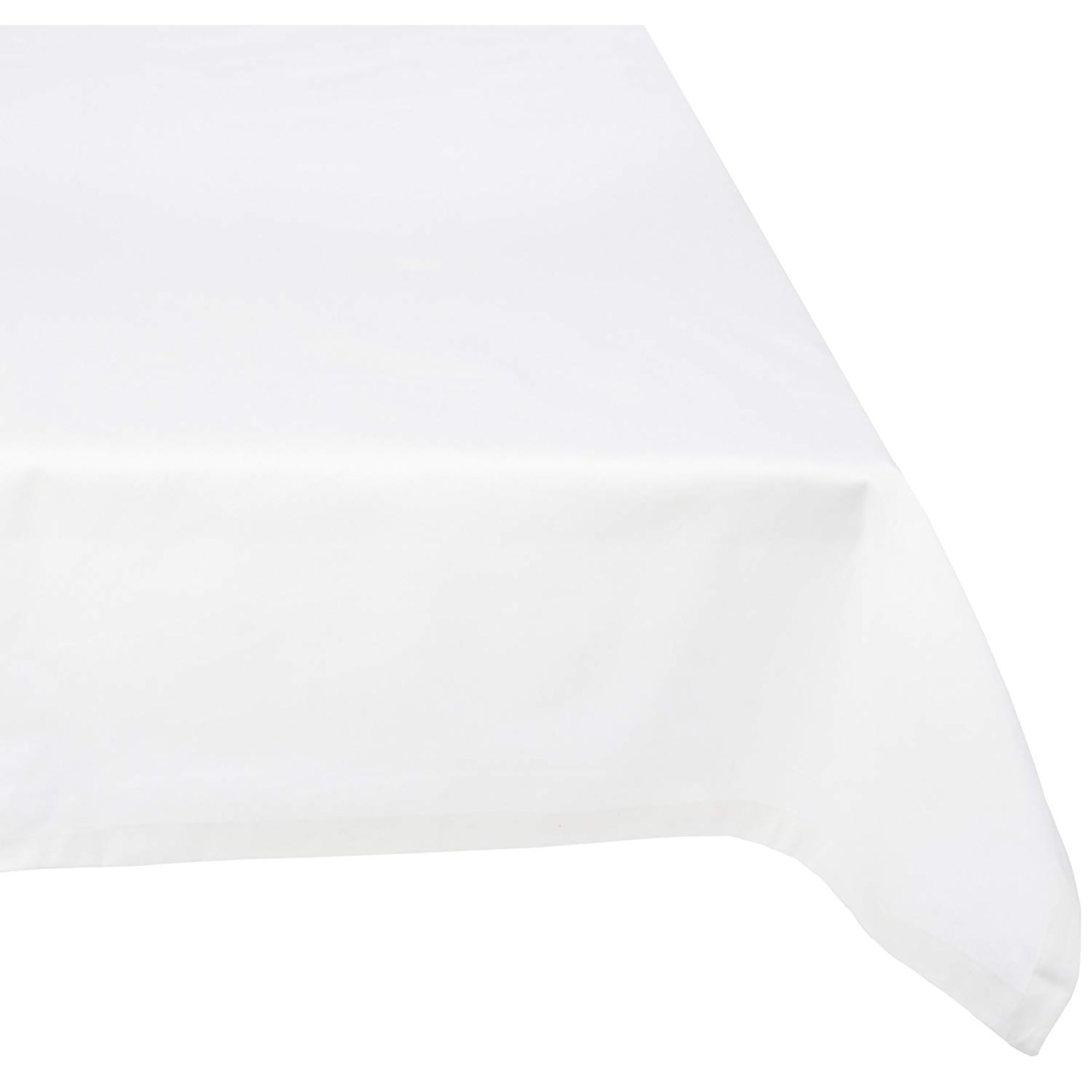 White Restaurant Quality Rectangular Cotton Tablecloth 60" x 84