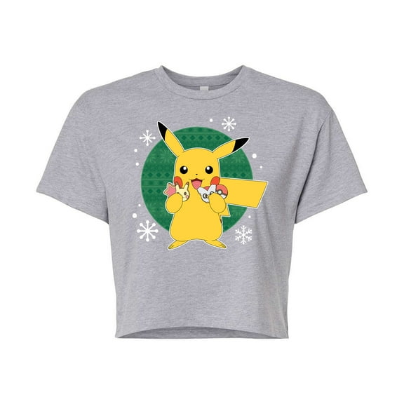 Pokémon - Official Cookie Taster - Juniors Cropped Cotton Blend T-Shirt