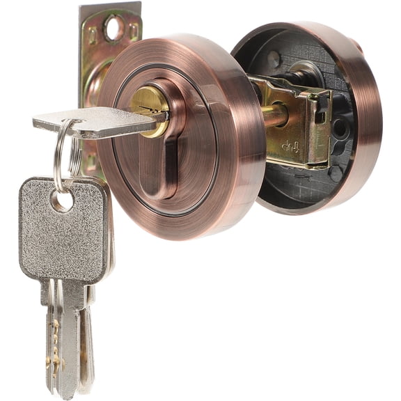 LEORX Door Lock Bedroom Zinc Alloy Red Bronze Door Lock Simple Design 1 Set