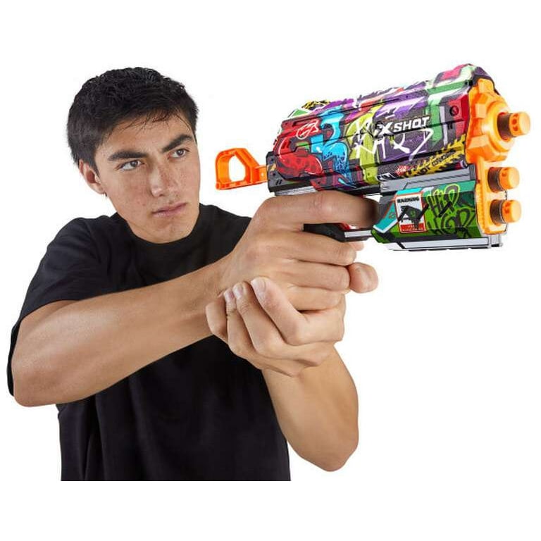 Zuru X-Shot Skins Flux Dart Blaster - Graffiti (8 Darts) - Walmart.com