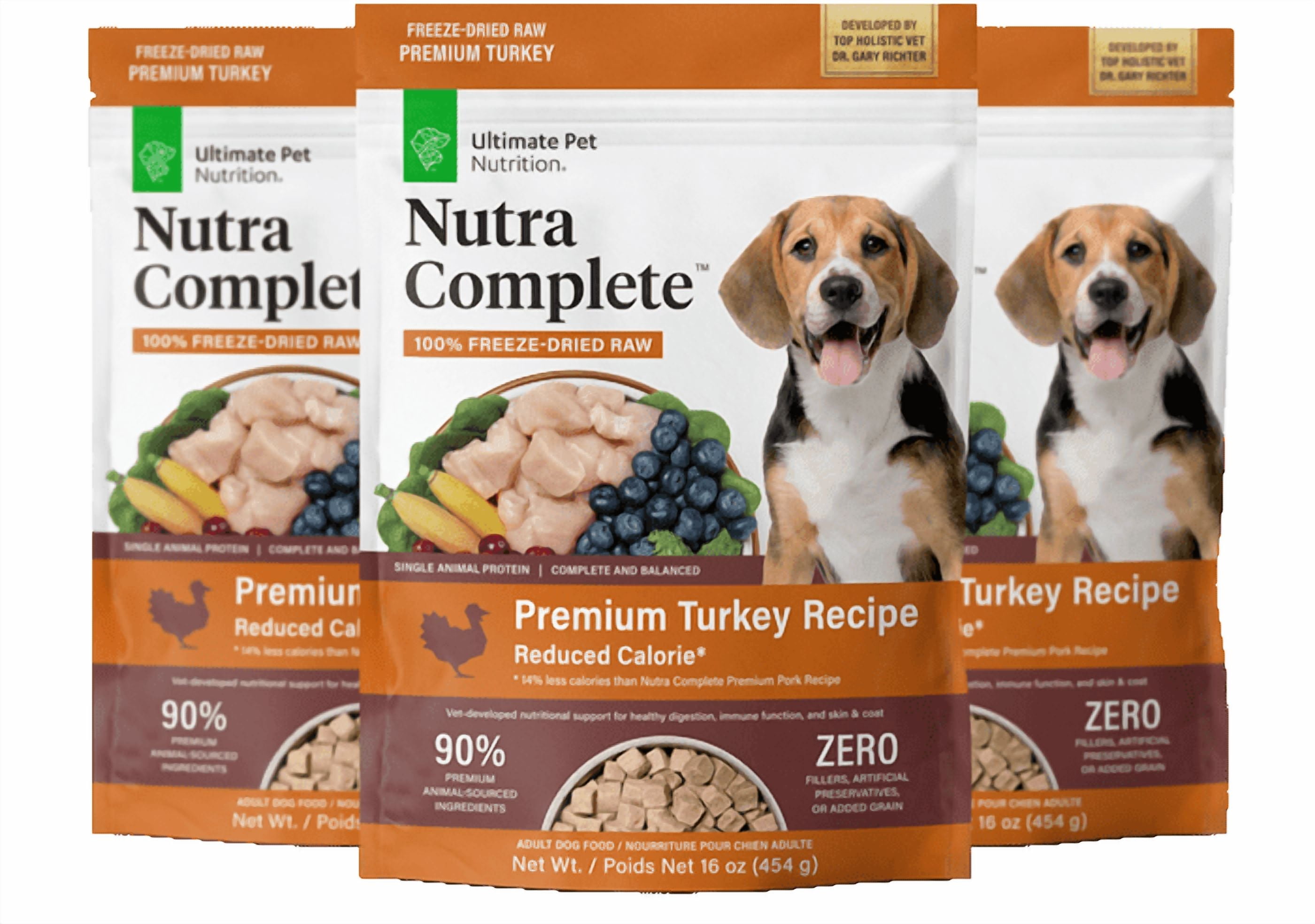 Ultimate Pet Nutrition	Nutra Complete Premium Turkey Low Calorie, 16 oz. Bag