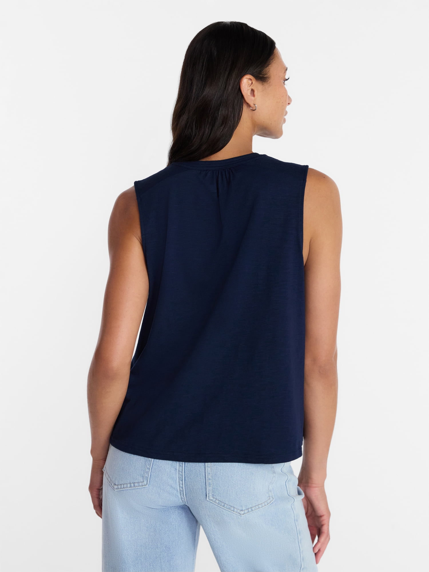 Time and Tru Women’s Tie Front Top, sizes XS-XXXL