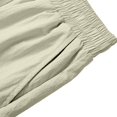 thumbnail image 6 of FRSASU Linen Shorts for Men Casual Summer Relaxed Fit Drawstring Waist Lightweight Hawaii Bermuda Shorts with Pockets Beige, 6 of 9