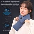 thumbnail image 4 of Windfall Winter Scarf Neck Warmer, Rechargeable Heated Scarf, Heated Neck Wrap Scarf Warm Soft Scarves for Men Women, 4 of 8