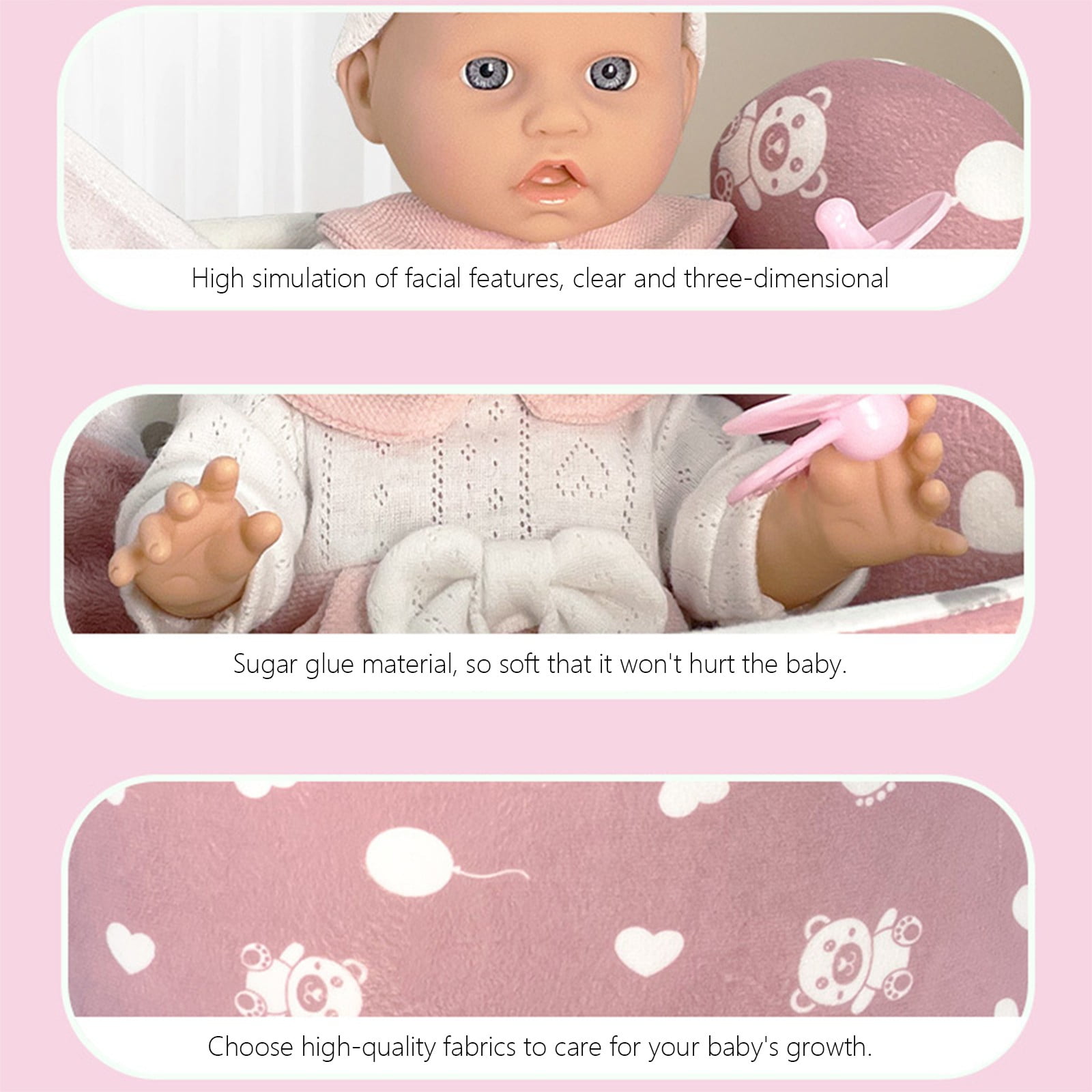 Tarmeek Reborn Baby Doll for 18 Month+ Toddlers, 12 Inch Realistic Vinyl Doll Simulation Doll Toys for 3 4 5 Year Old Girls and Boys, Birthday Christmas Gifts for Kids