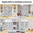 thumbnail image 6 of Blue Paisley Kitchen Curtains Small Short 39 Inch Length, Vintage Boho Flower Botanical Leaf Branch Grommet Bedroom Living Room Curtains, Light Filtering Cafe Curtain Drapes 2 Panels Set 55''x39'', 6 of 9