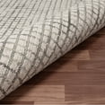 thumbnail image 4 of Laddha Home Designs 6' Hand-Tufted Geometric Checkered Round Area Throw Rug - Gray and Cream, 4 of 7
