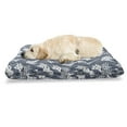 thumbnail image 1 of Woodland Pet Bed, Abstract Mix Shapes of Trees Overlapping Creative Design Print, Chew Resistant Pad for Dogs and Cats Cushion with Removable Cover, 24" x 39", Dark Blue Grey Sea Blue, by Ambesonne, 1 of 4