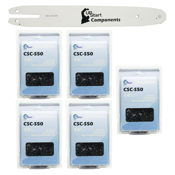 14-Inch Chainsaw Bar and 5 Chains Combo Replacement for Stihl HT 75 Pole Pruner