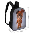 thumbnail image 2 of Dave y Ava-theme Backpack, Campus style schoolbag Bookbag with Adjustable Shoulder Straps And Large Zip Compartment, Unisex Travel Bags., 2 of 6