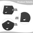 thumbnail image 4 of 10pcs Square Stainless Steel Black Corner Fixing Brackets, 4 of 9