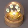 thumbnail image 2 of CNKOO DIY Tulip Night Light Romantic Tulip Ambient Light Handmade Tulip Flower Table Lamp Battery Operated Bedside Sleep Light Simulation Flower Light for Home Desk Decoration Friends Gif, 2 of 11
