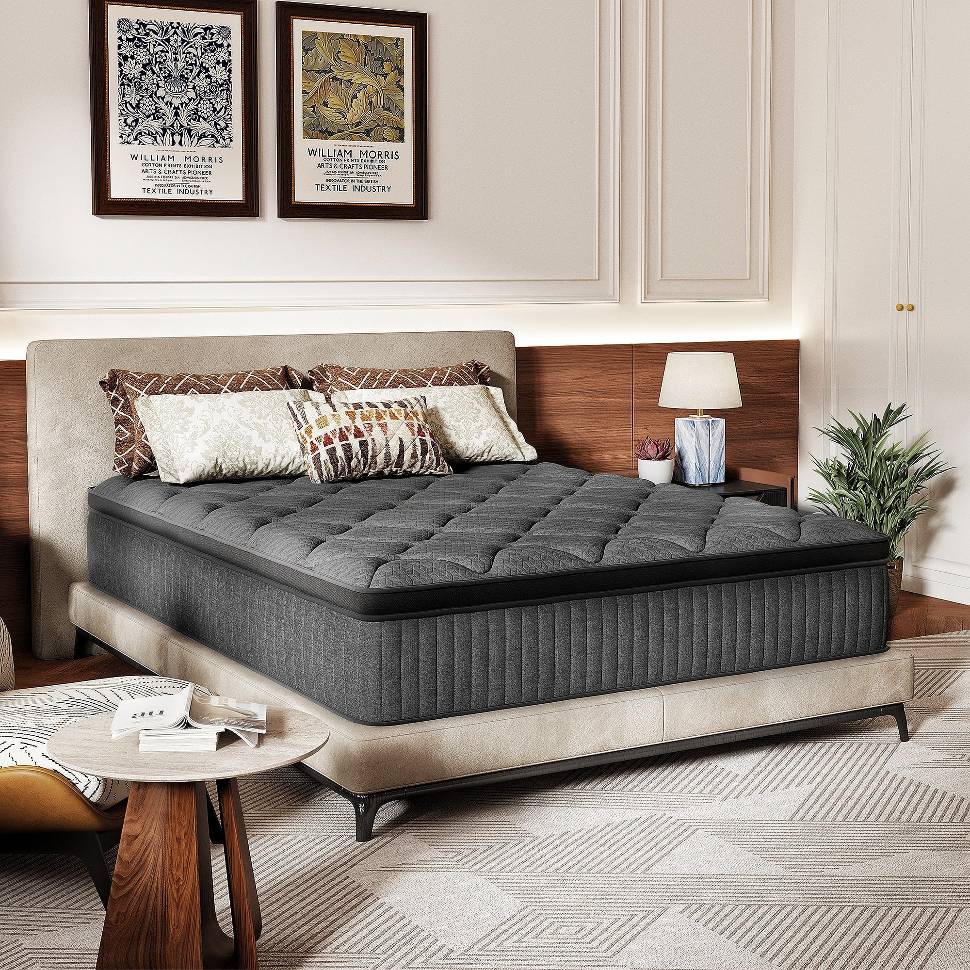 Avenco Noxa 12" Medium Memory Foam Hybrid Pocket Spring Mattress, King Size