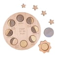 thumbnail image 3 of 1 Juego de rompecabezas 3D de madera Montessori, rompecabezas de de , juguetes educativos de aprendizaje temprano, desarrollo de Baoblaze Rompecabezas de la fase lunar, 3 of 8