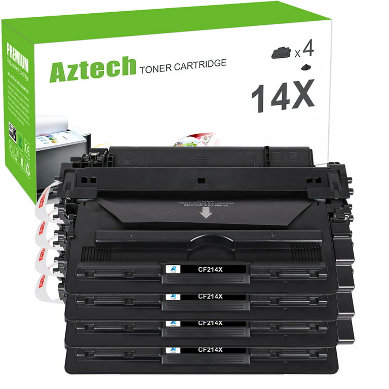 Efterforskning Objector Uovertruffen A AZTECH 4-Pack Compatible Toner Cartridge for HP CF214X LaserJet Pro M102w  M102a Printer Ink (Black) - Walmart.com