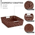 thumbnail image 6 of Sorbus Set of 9 Large Storage Baskets for Organizing, Mesh Hand-Woven Basket, Linen Closet Organizers and Storage, Organizer Storage Baskets for Shelves, Organizers and Storage (Chocolate), 6 of 7