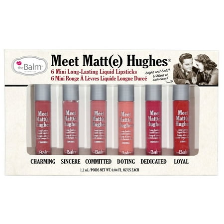 the Balm Meet Matte HughesSet of 6 Mini Long-Lasting Liquid Lipsticks