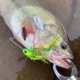 thumbnail image 4 of Señuelos de pesca con cuchillas giratorias de lentejuelas, señuelo de Metal duro para lubina, trucha, salmón, Walleye, agua dulce y salada, 5 uds., 10g/14g Jadeshay A, 4 of 8
