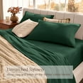 thumbnail image 4 of Bare Home Organic Flannel Sheet Set - 100% Organic Cotton - Deep Pocket - 4-Pieces - Full, Forest Green, 4 of 10