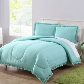 Mainstays Circle Ruched Solid Microfiber Comforter Walmart Com