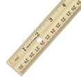 Pen+Gear 12-Inch Wood Ruler, Flat, 0.05lb, with inch and centimeter ...