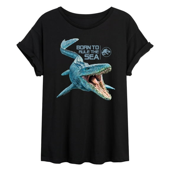 Jurassic Park - Born To Rule The Sea - Women's Oversized Graphic T-Shirt