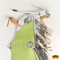 thumbnail image 3 of Hilason Pro Rodeo Bull Riding Chaps Leather Youth Green, 3 of 5