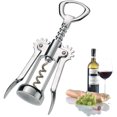 thumbnail image 1 of Lever Corkscrew With Bottle Opener And Spiral With Core, Steel, Chrome-Plated, 1 of 5