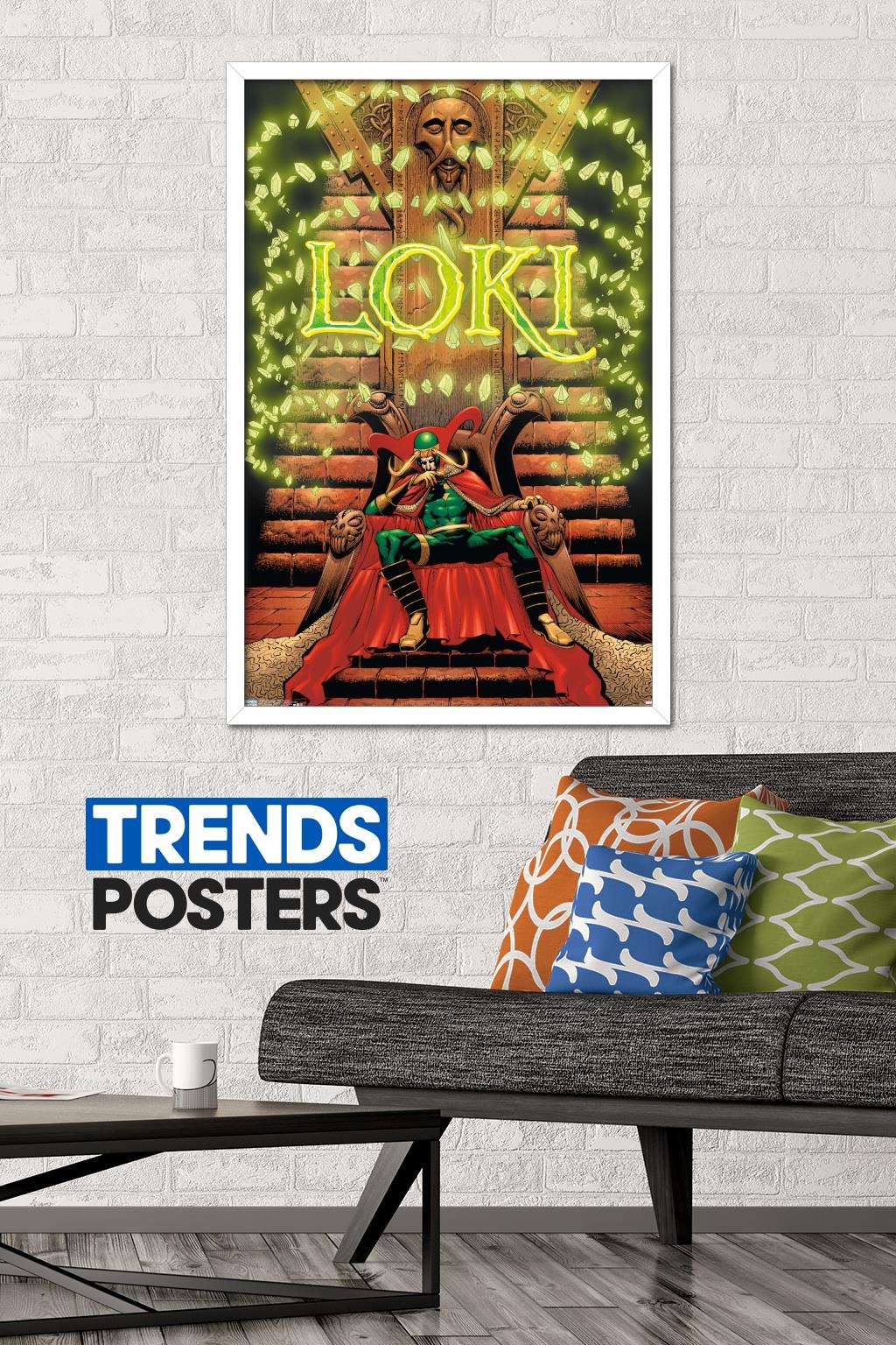 Marvel Comics - Loki - Thor #74 Wall Poster, 22.375" x 34", Framed