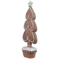 thumbnail image 4 of Gingerbread Cookie Christmas Tree with Icing and Star Decoration - 11.5", 4 of 7