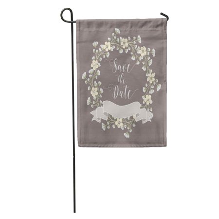 SIDONKU Green Jar Flower Wreath Baby Breath Yellow Vintage Mason Pastel Garden Flag Decorative Flag House Banner 28x40 inch