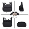 thumbnail image 3 of KXF Nylon Crossbody Bag for Women Multi-Pocket Shoulder Handbag Travel Satchel Purse with Adjustable Strap, 3 of 9